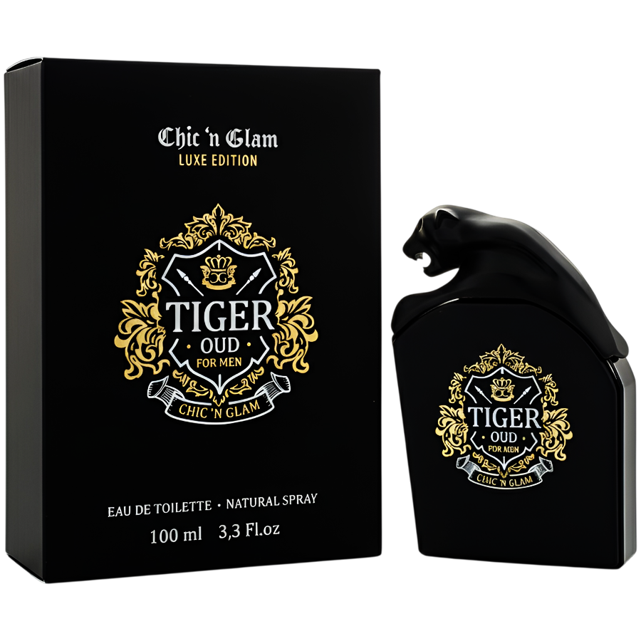 ادو تویلت تایگر عود لوکس ادیشن از برند چیک ان گلام (Chic 'n Glam Luxe Edition TIGER OUD EDT 100ml)